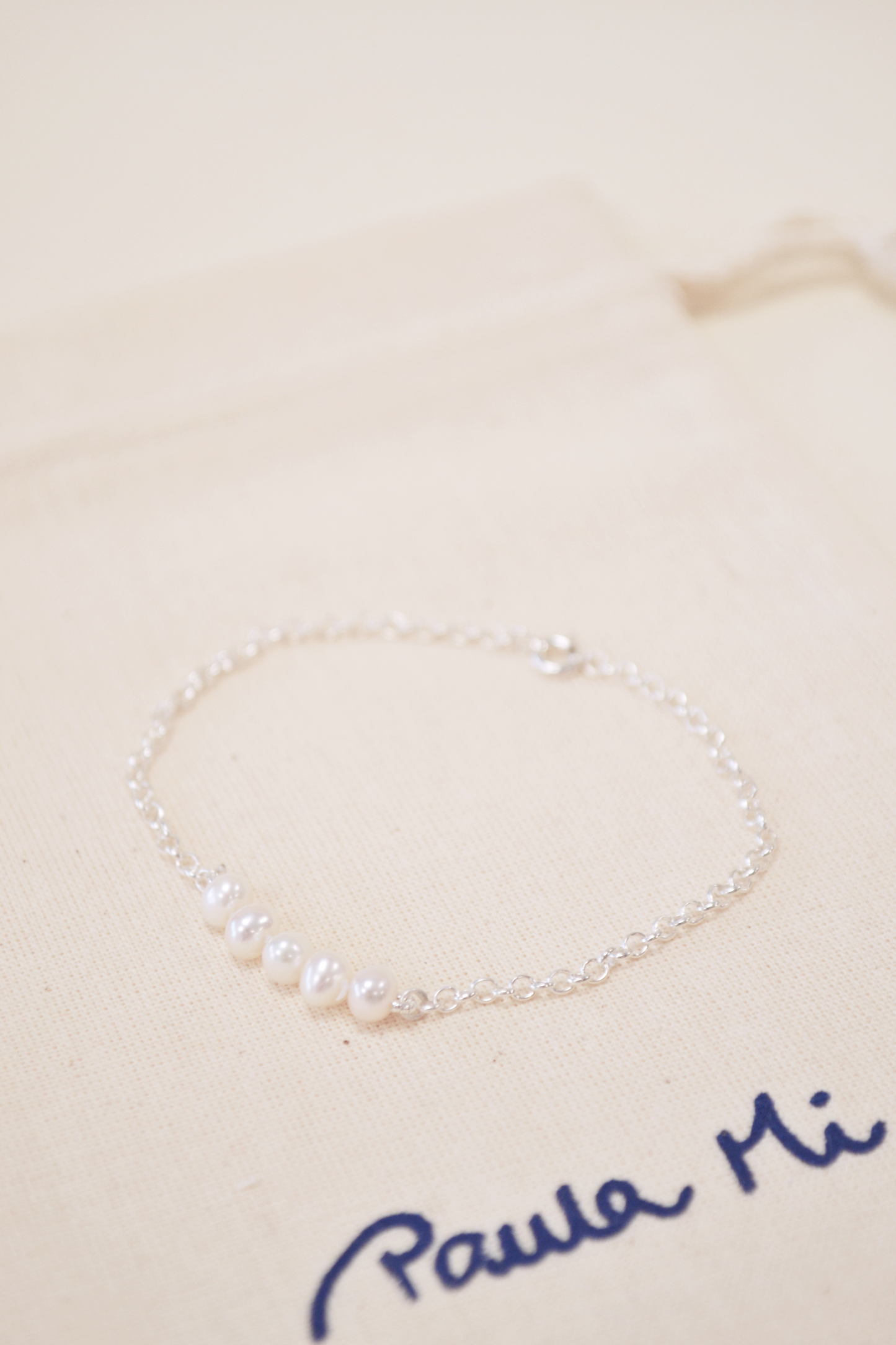 Pulseira Corrente Perolinhas