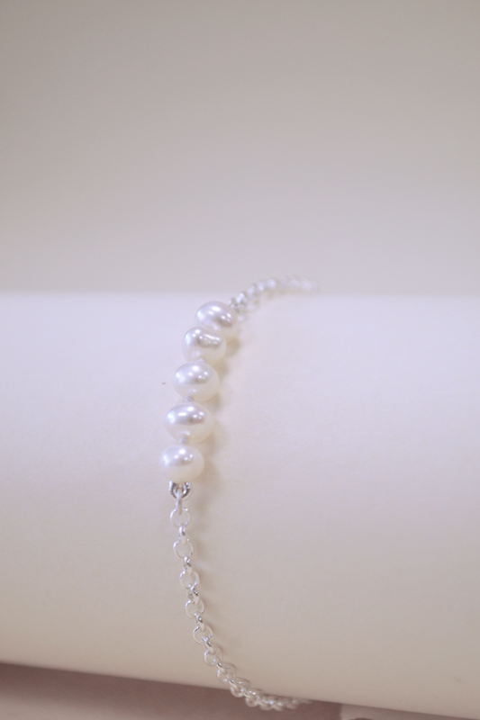Pulseira Corrente Perolinhas