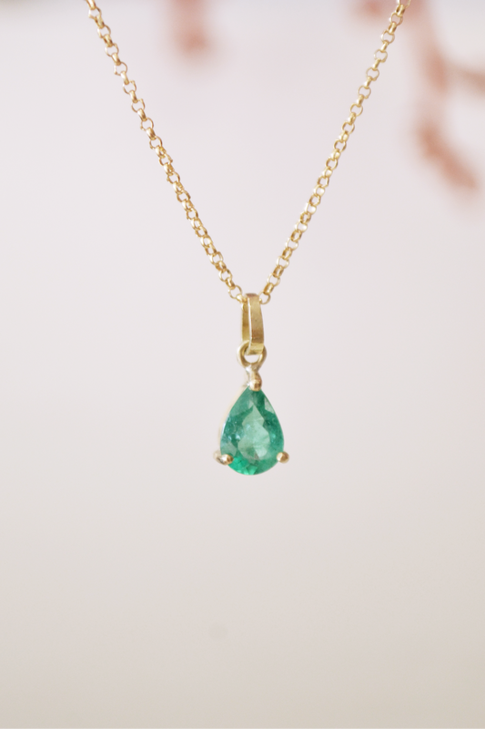 Pingente Esmeralda Gota
