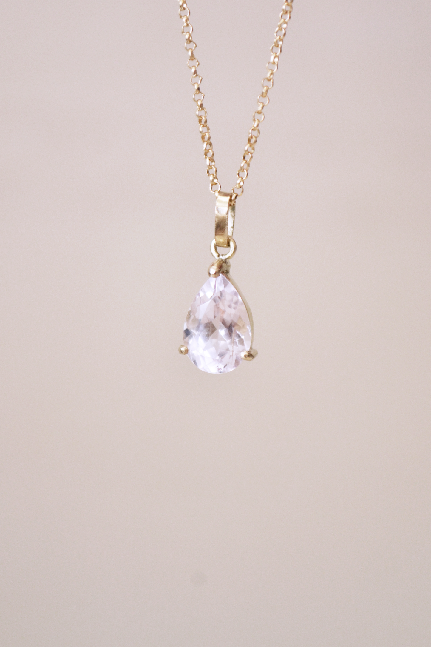 Pingente Morganita Gota